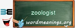 WordMeaning blackboard for zoologist